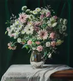 Ann Morton, Mixed Bouquet, Oil on Canvas