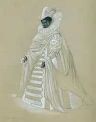 Loudon Sainthill, Costume Design, Gouache & Chalk