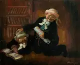 Zoltan Fenyes, The Twins, 1971, Oil on Board