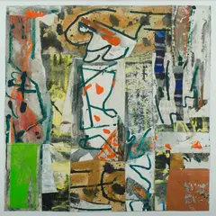 Malcolm Benham, Fuzzy Wuzzy - Paul Klee,' 2008 - Unsigned, Mixed Media on Canvas