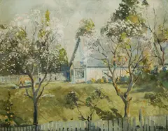 Frank Jessup, The House Next Door, Oil on Board