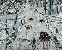 Mark Hanham, Cross Roads, 2006, Acrylic on Canvas