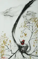 Mark Hanham, Beneath the Rain, Acrylic on Canvas
