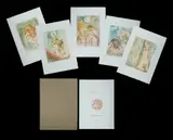 Arthur Boyd, Shakespeare Quintet,' 1996/7, Complete set of five etchings, also with frontispiece and additional text accompaniments. Each etching is signed by the artist. original linen portfolio box is included