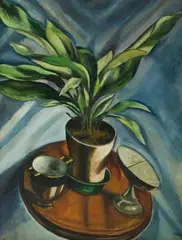 Desiderius Orban, Table Setting, Oil on Canvas on Board