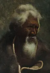 Vera Cummings, Maori Elder, Oil on Canvas