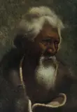 Vera Cummings, Maori Elder, Oil on Canvas