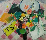 Mildred Bendall, Wild Flowers, Oil on Canvas