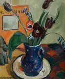 Mildred Bendall, Tulips, Oil on Canvas
