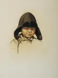 Iwan Gerassimoff, Study of a Boy, 1937, Charcoal & Pastel