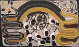 Charlie Djurritjini, Ganalbingu Story, 1994, Acrylic on Canvas