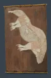 Lofty Nabardayal Nadjamerrek, Porcupine Female, Natural Earth Pigments on Bark