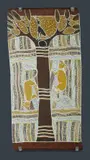 Naminapu Maymuru-White, Guwak (Koel Cuckoo), Natural Earth Pigments on Bark