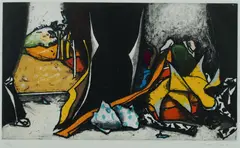 Fred Cress, Stages, 1986, Coloured Etching 12/30