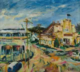 Gil Jamieson, Ethel Buckey's Royal Hotel, Monto Shire, Oil on Canvas