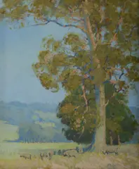 Herbert Reginald Gallop, The Sunshine Valley, 1924, Oil on Board