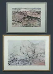 John Caldwell, (2), W/Clr, Charcoal & Gouache (2)
