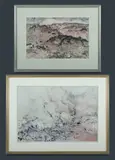 John Caldwell, (2), W/Clr, Charcoal & Gouache (2)