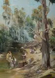 Robyn Gosbell, Days of Gold, 1981, Oil on Canvas Board