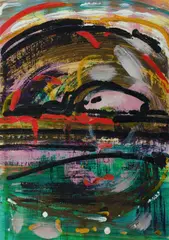 Peter Sharp, Study for Uphill, 1989, Acrylic on Canvas