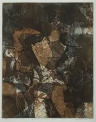 Franz Kempf, Figuration in a Garden, 1970, Coloured Etching 1/25