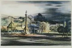Kenneth Jack, Burra, SA, Hand Coloured Lithograph 13/50