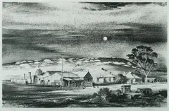 Kenneth Jack, White Cliffs, NSW, Lithograph 26/50