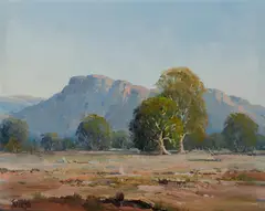 John Wilson, Near Alice Springs, Oil on Canvas Board