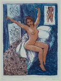Paul Delprat, Awakening, 1984, This image was used as cover illustration for 'Etchings Volume 1,' Paul Delprat