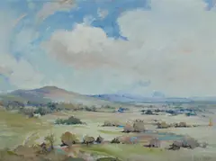 Alex Hall, NSW South Coast Landscape, Oil on Board