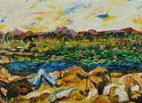 Gil Jamieson, Barramundi Fishermen, Oil on Canvas