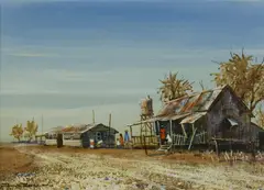 James Thomson, Einasleigh in the Gulf Country, Oil on Canvas Board