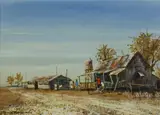 James Thomson, Einasleigh in the Gulf Country, Oil on Canvas Board