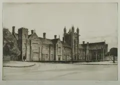 Austin Platt, University of Sydney, 1945, Etching 34/100