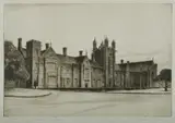 Austin Platt, University of Sydney, 1945, Etching 34/100