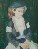 Van Giao Nguyen, Portrait of a Hmong Woman, Sa-phin, 1963, Gouache