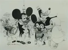 Ralph Steadman, Disneyland, Poster Print