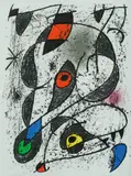 Composition by Joan Miró, Lithograph, sold Oct 2020