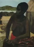 Ray Crooke, Islander Woman (Coastal Woman), 1964, Oil on Canvas on Board