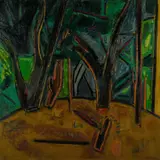 Jeffrey Makin, Untitled - Landscape with Trees