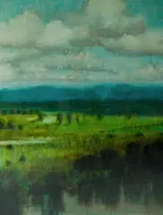 Alan Jones, Darug Land #3, 2008, Oil on Linen