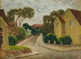 Roland Wakelin, The Old Church, 1959, Oil on Canvas on Board