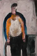 Kevin Connor, Haymarket Man, 1964, Oil on Board
