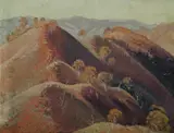 Herbert Reginald Gallop, Kangaroo Hills (Moonan, Upper Hunter River), Oil on Canvas on Board