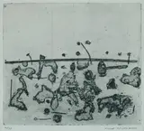 Fred Williams, Chopped Trees, 1965-66, Aquatint 4/35