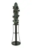 Barbara Tribe, Banksia (Scorched Earth)' 1993. Bronze, suitable as garden-outdoor sculpture (incl. metal stand). Signed 'Barbara Tribe 1993' (incised back of base). Provenance: 1993-2009 Barbara Tribe's Collection; Bibliography: Barbara Tribe: Sculptor (p.66; illustrated p.118). Acquired: 2009 Barbara Tribe Foundation via Bonhams. (H89cm D30cm) (88cm stand)