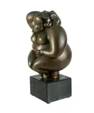 Christian Peschke, Sudliche' (Nude Combing Hair), 1993. Bronze on black marble base. Signed '7/99 Sudliche' (incised on lower rear of seat). Aquired: 2000 from private collector. (H29cm W16cm D16cm)