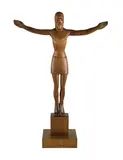 Paul Beadle, Figure of Christ, 1954, Wood Sculpture