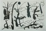 G W Bot, Haven of glyphs, 2008, W/Clr & Graphite on Colombe Paper