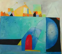 Henryk Szydlowski, The Morning on the Meadow, 1990, Oil on Canvas